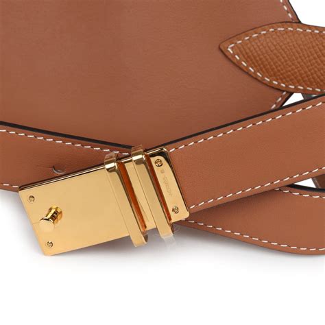 Hermes Elan Pocket Belt 24 Gold Swift Gold Hardware.